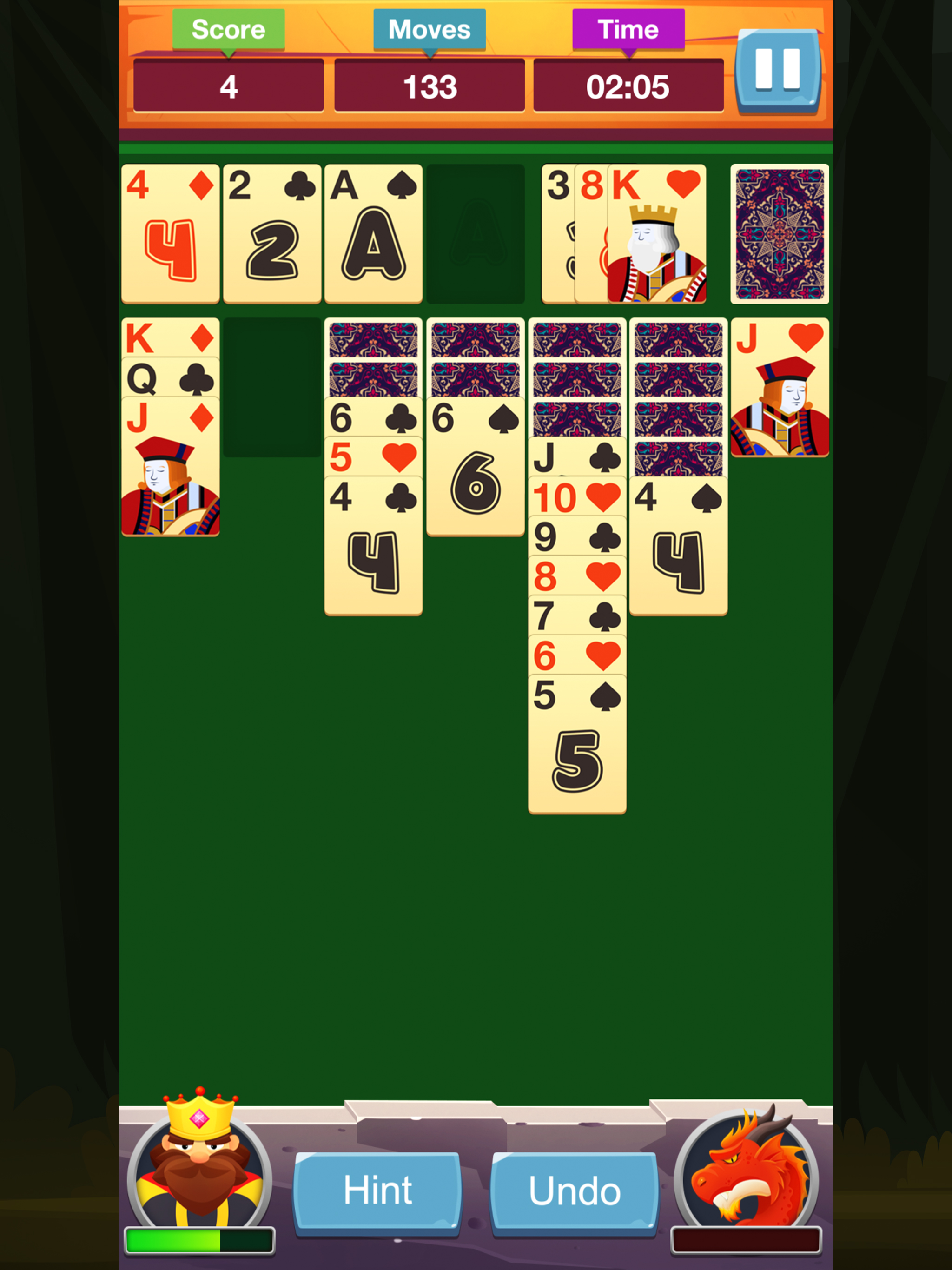 Solitaire: King vs Dragon
