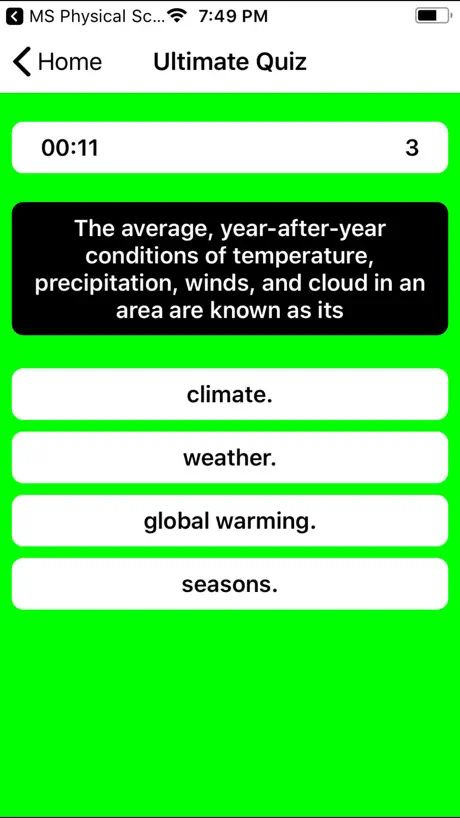 MS Earth Science Prep