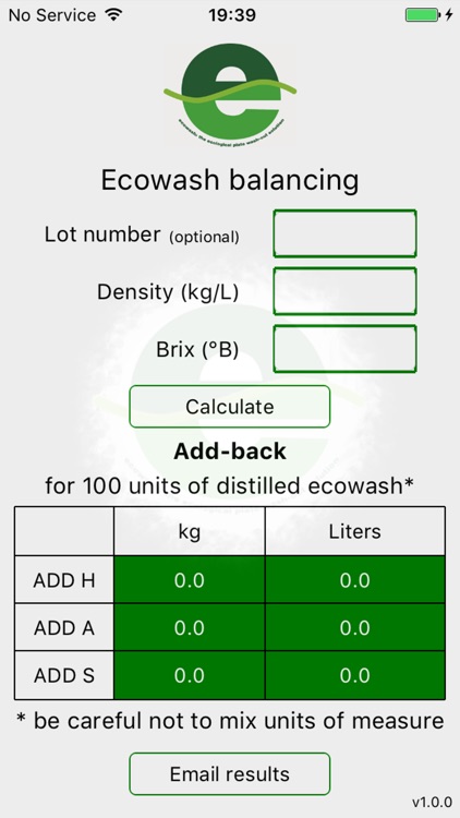 ECOWASH Balancing Kit
