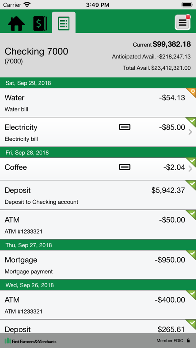 FF&M Bank e-Corp 03 Screenshot