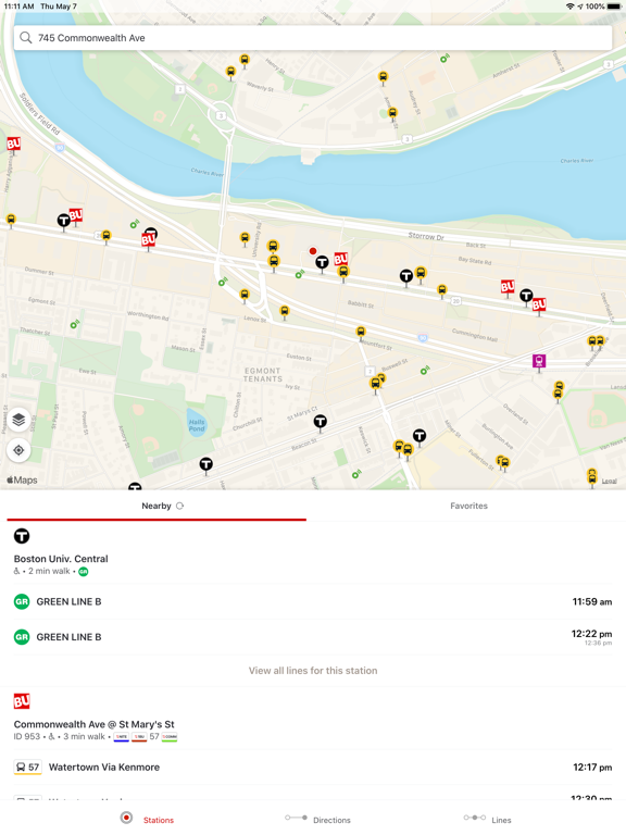 Terrier Transit iPad screenshot