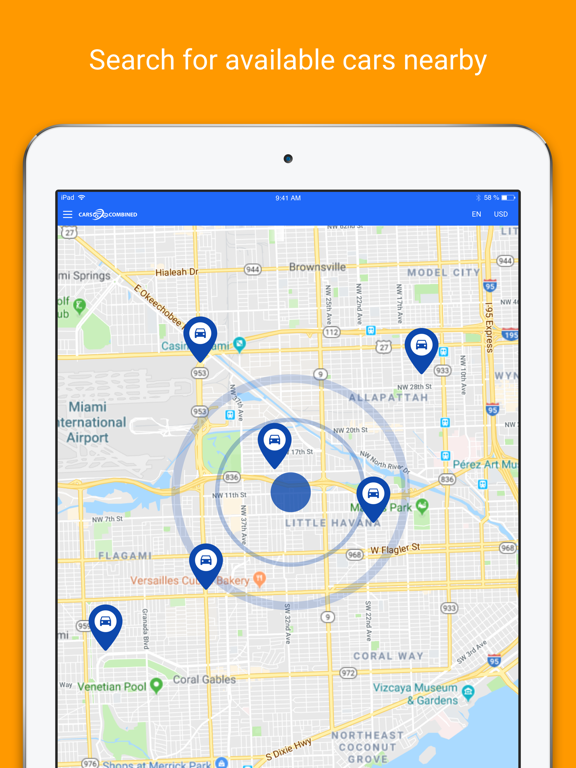 Carscombined iPad screenshot 5 - Travel app