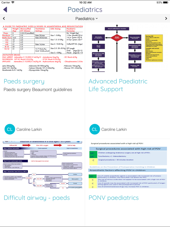 Beaumont Anaesthesia NCHD iPad screenshot