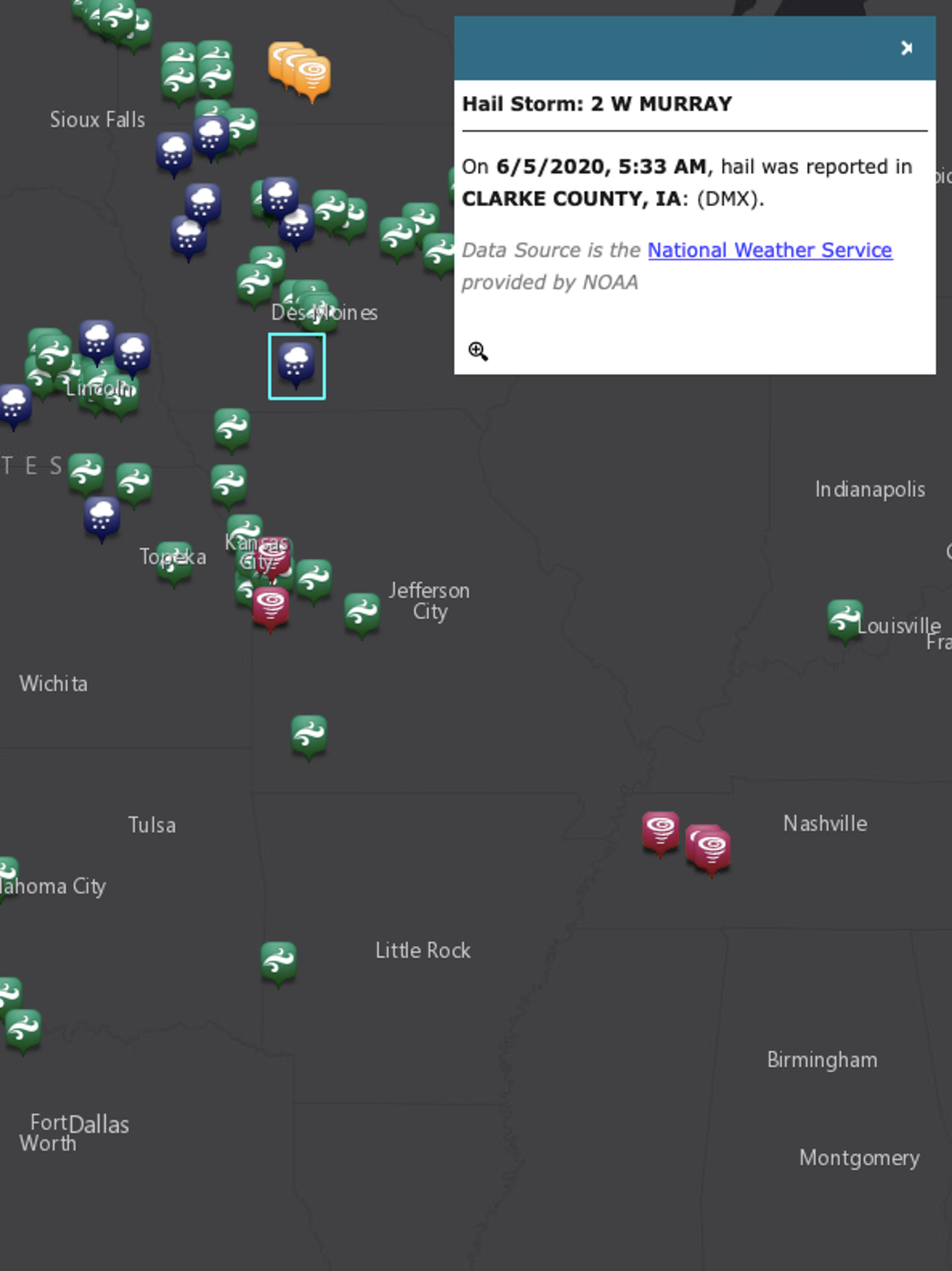 US Weather Hail Reports screenshot 4