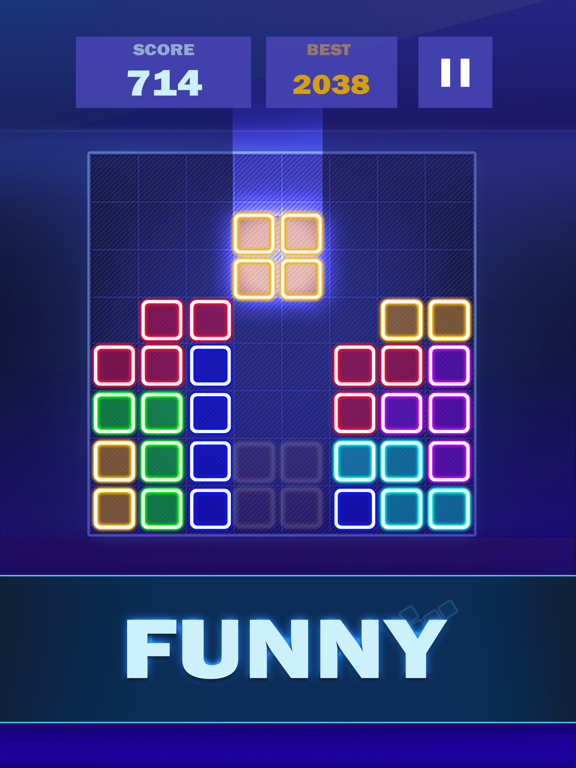 Screenshot #6 pour Glow Block Puzzle Legend