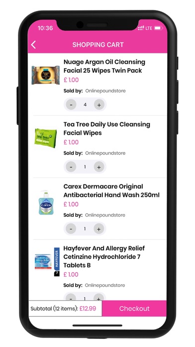 Online Pound Store Screenshot