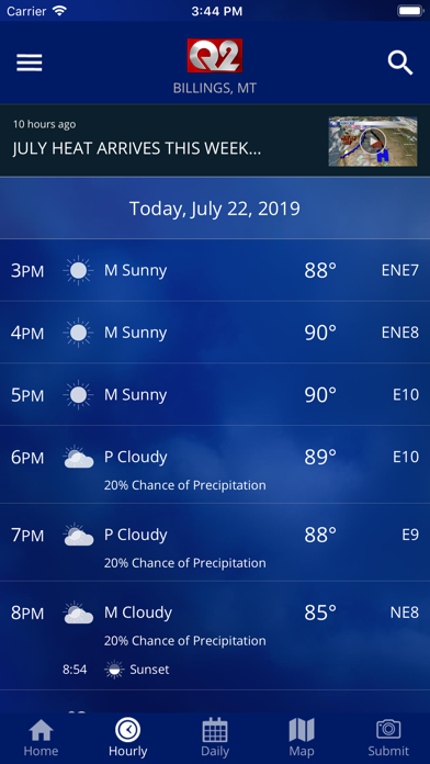 Q2 STORMTracker Weather App Screenshot