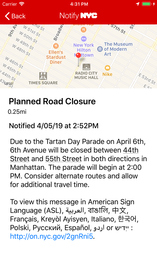 #3. Notify NYC (iOS) Podle: Department of Information Technology And Telecomm