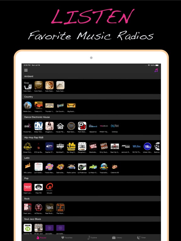 Screenshot #4 pour Musique Radio & Lecteur MP3