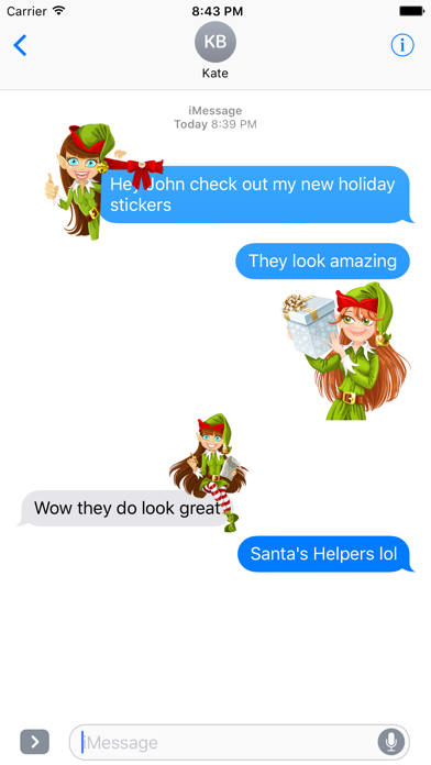 Screenshot #1 pour Santas Helpers Stickers