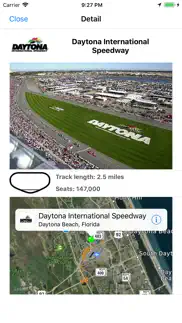 racing schedule for nascar iphone screenshot 4