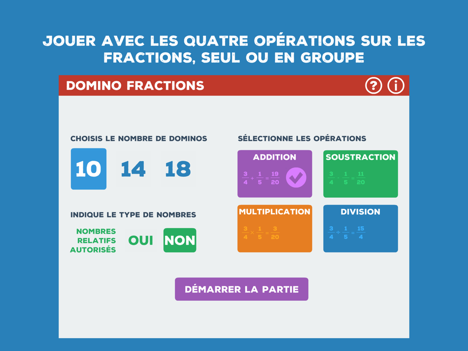 #1. domino Fractions (iOS) 由: Christophe Auclair