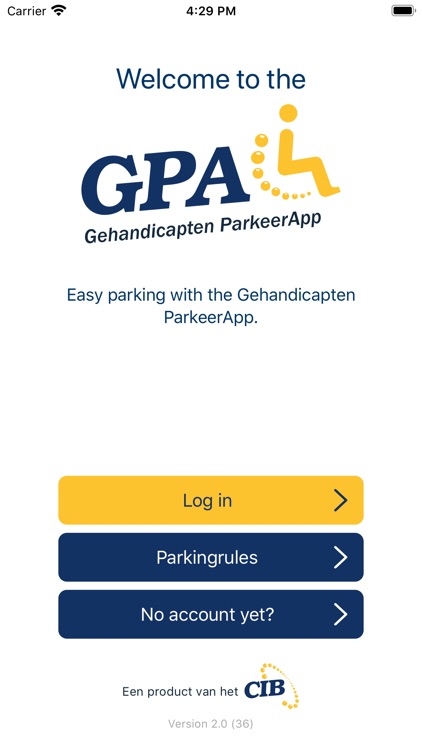 GPA – Gehandicapten ParkeerApp