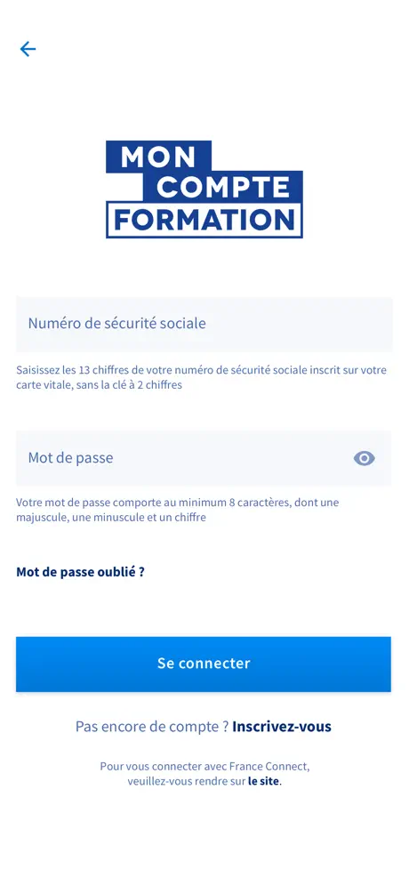 Mon compte formation