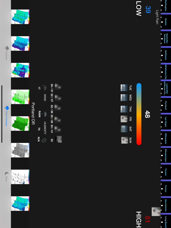 Instant NOAA Weather Forecast iPad screenshot 6 - Weather app