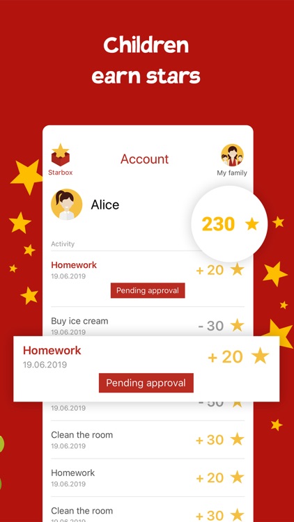 Starbox: kids tasks to-do list