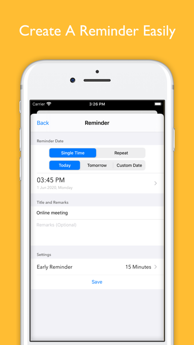 Screenshot #3 pour Reminders Lite