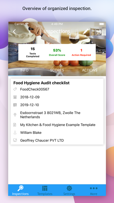 Screenshot #2 pour OnSite Checklists - Auditing