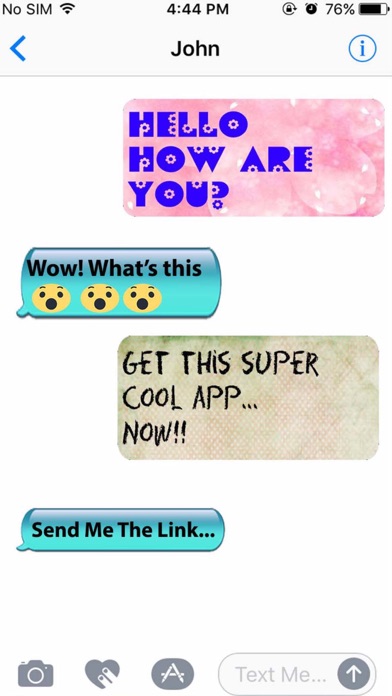 Screenshot #1 pour Color Text Message & Emoji Art