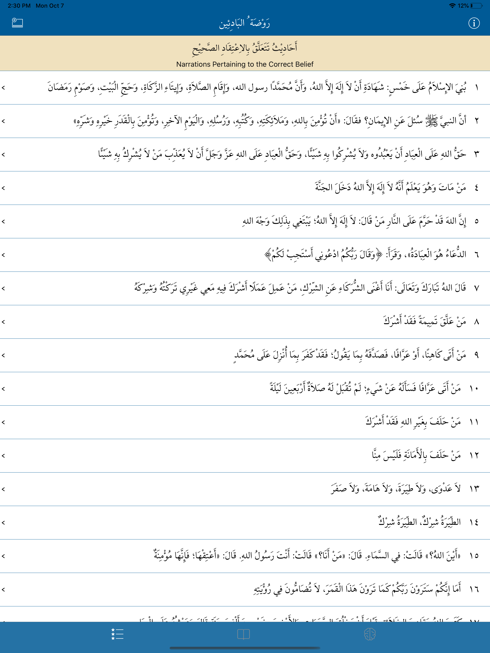 100 Hadeeth