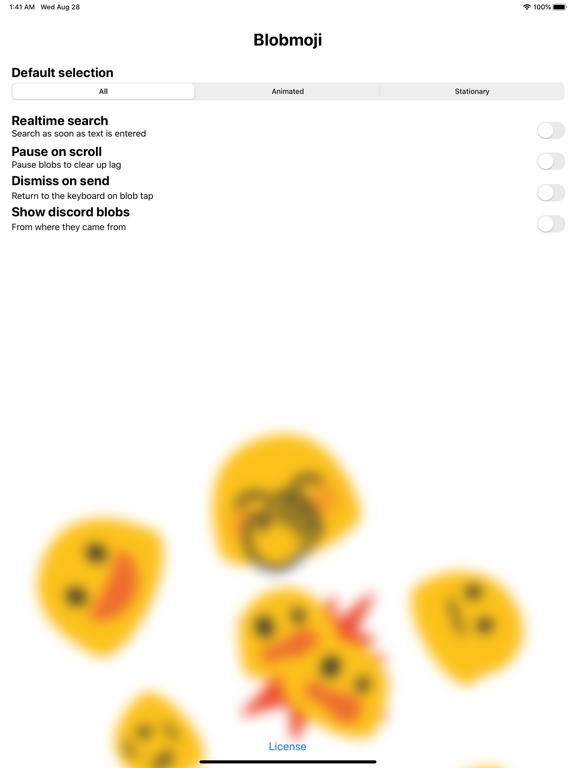 Blobmoji iPad screenshot 2 - Entertainment app
