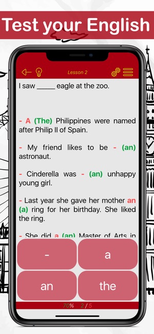 英語測驗: 冠詞 | 英語語法(圖2)-速報App