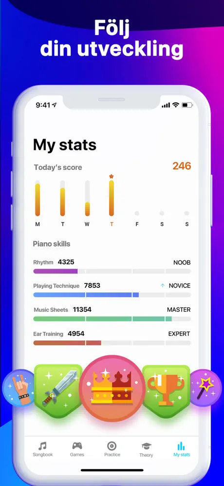 Hello Piano: Lektioner & Spel