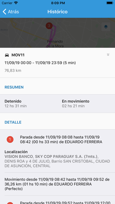 Skycop App Screenshot