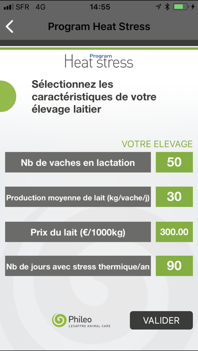 Screenshot #2 pour Program Heat Stress® VL