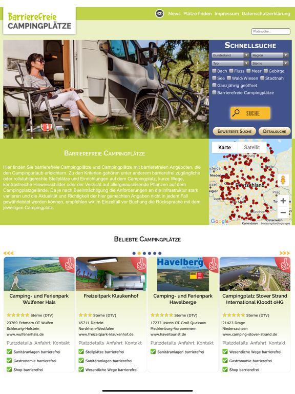 Screenshot #4 pour Barrierefreie Campingplätze