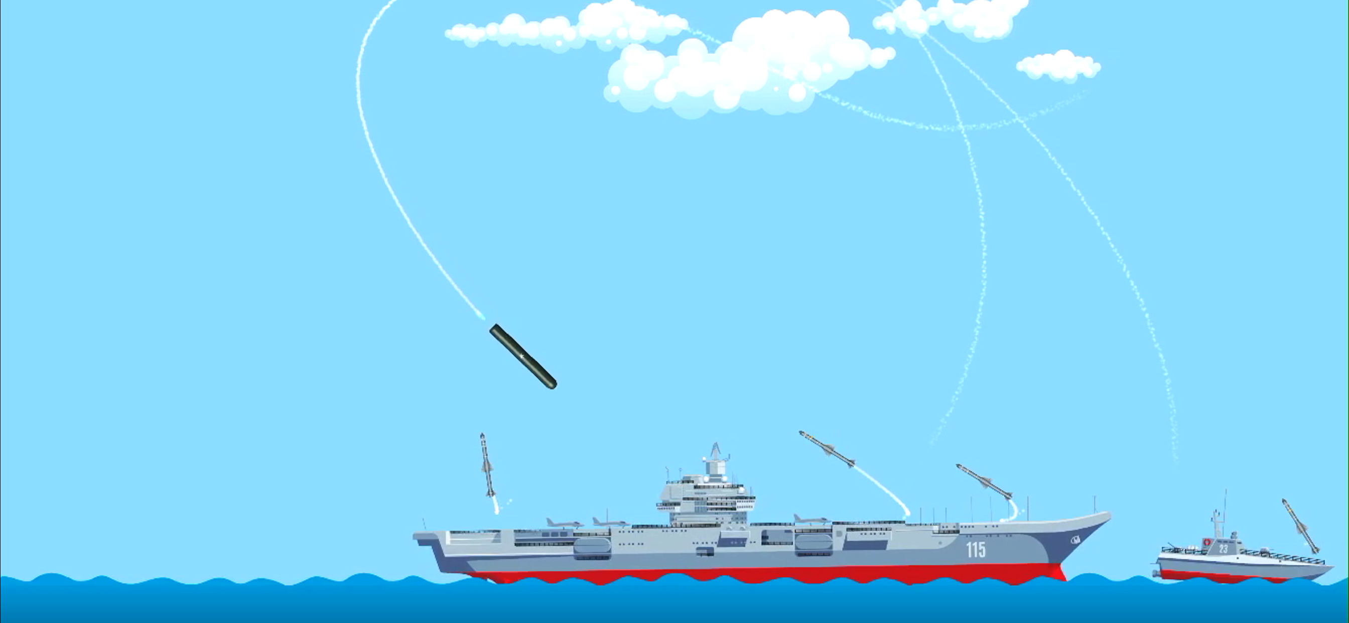 Missile vs Warships