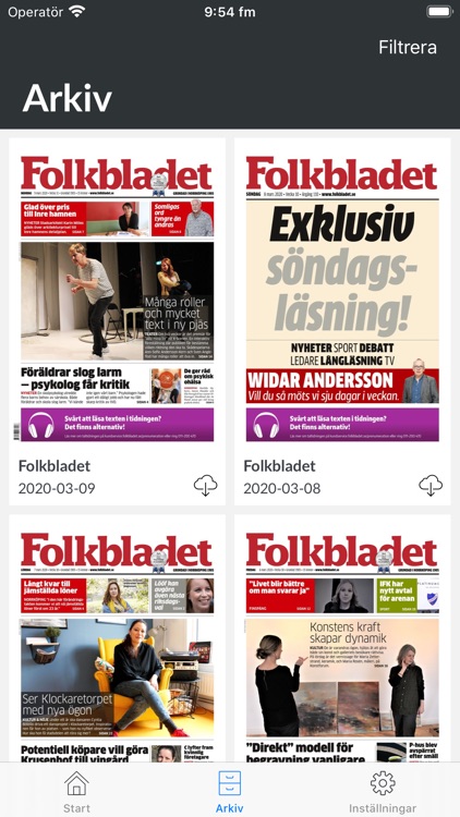 E-tidning Folkbladet