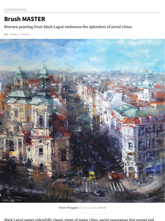 Artists Magazine iPad screenshot