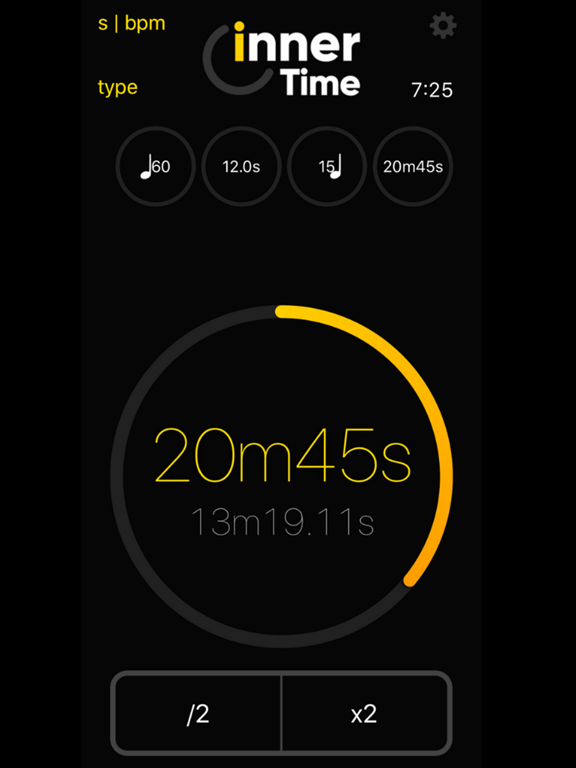 innerTime 2.0 iPad screenshot 2 - Music app