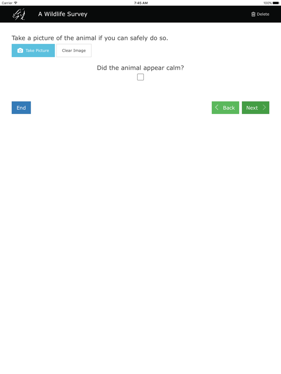 Pendragon Forms iPad screenshot