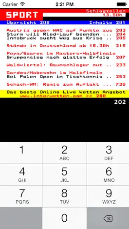 Game screenshot TeleGexx - ORF Teletext hack