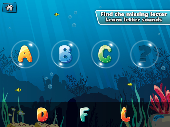Underwater Alphabet: ABC Kids iPad screenshot