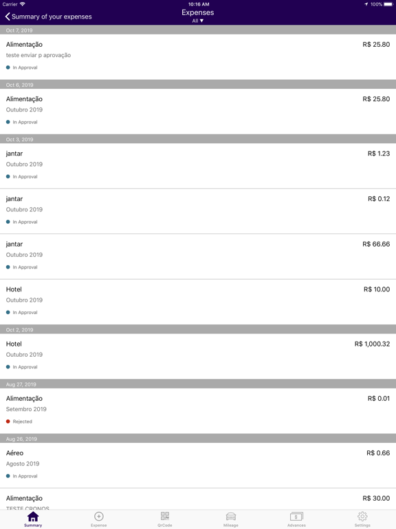 Screenshot #6 pour Expense Mobi