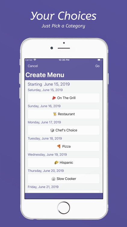 Menu Planner by Spork Fed