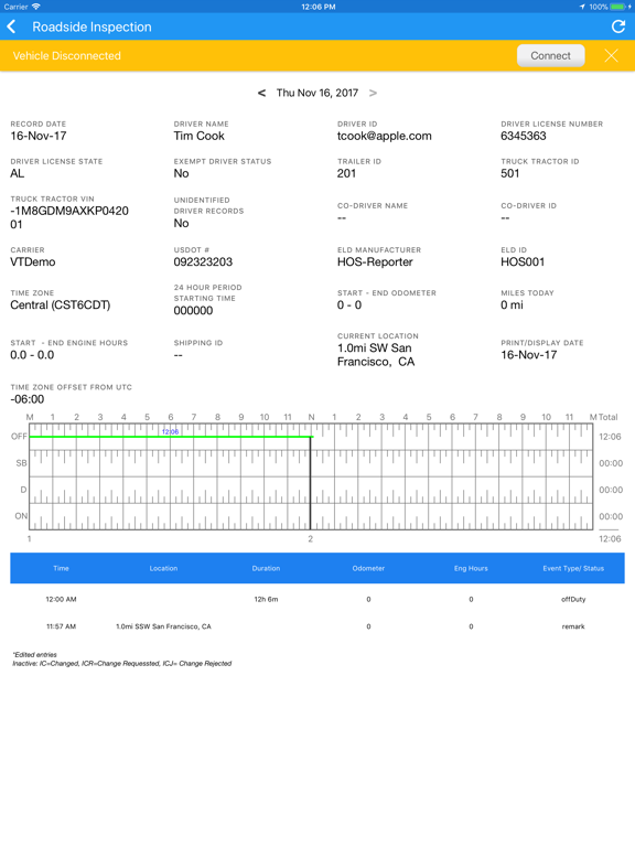 Screenshot #6 pour FleetWaze eLog
