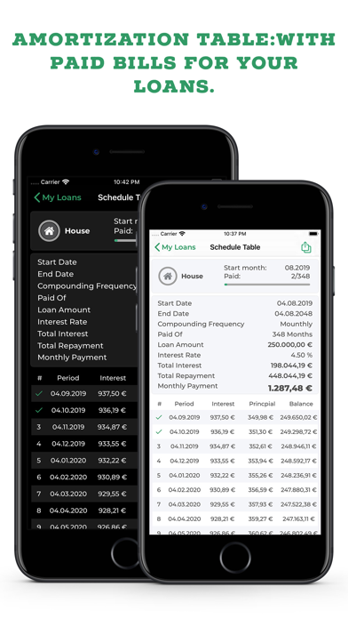 Screenshot #3 pour Loan Calculator and Manager