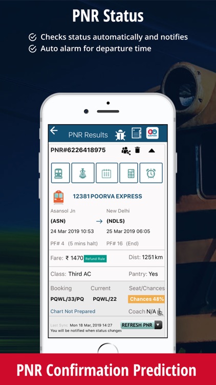 IRCTC Enquiry PNR Status Check