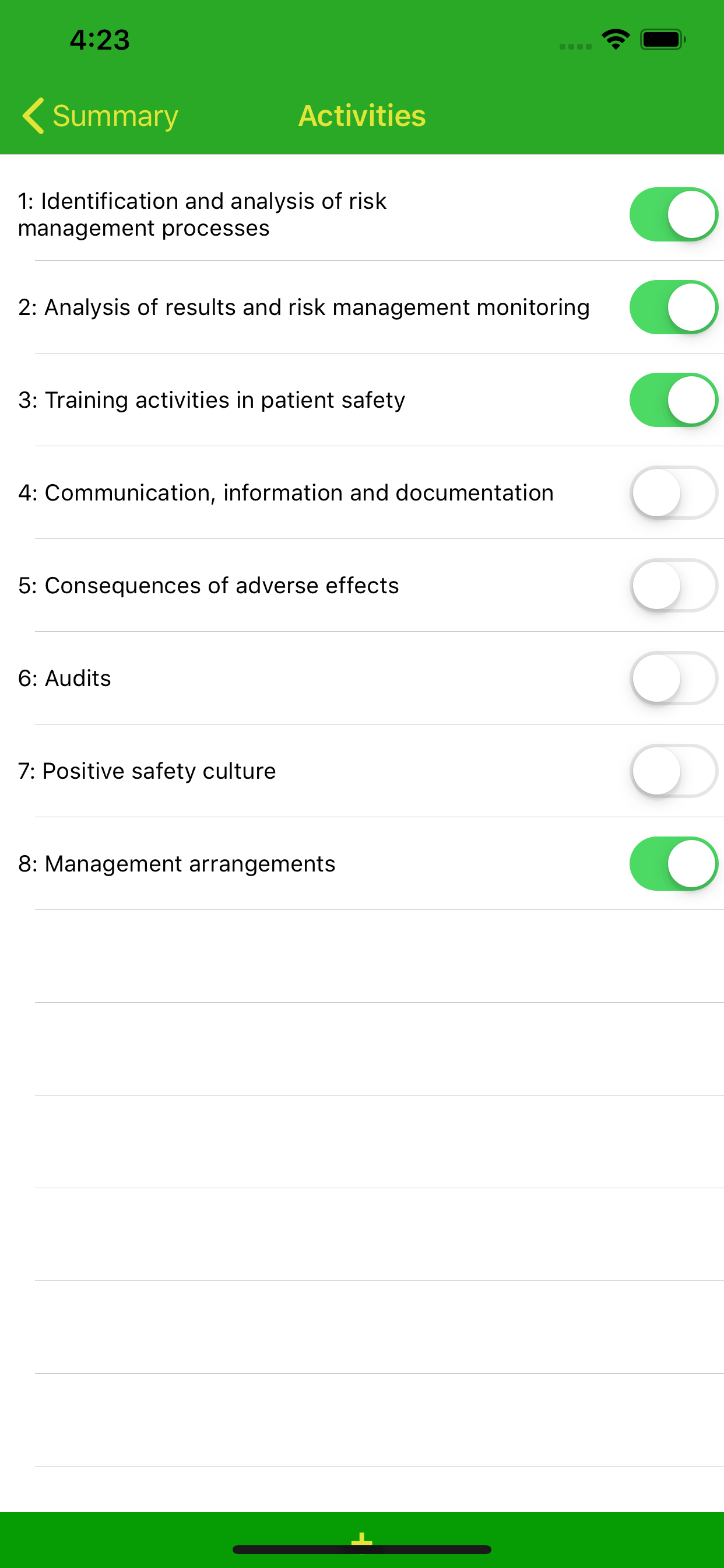 Safety Agenda Mobile App