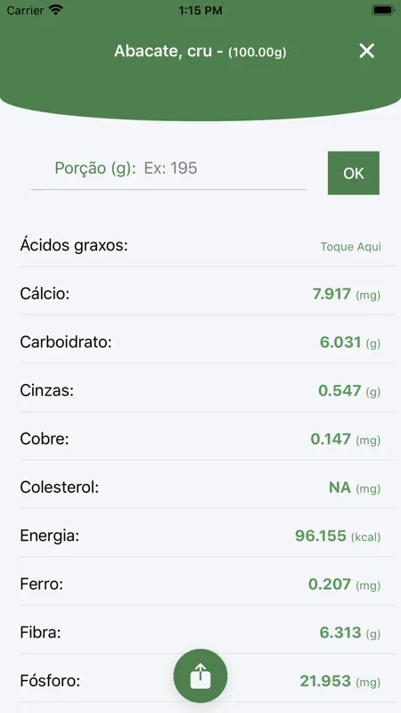 Taco App: Tabela Nutricional screenshot 5 of 6
