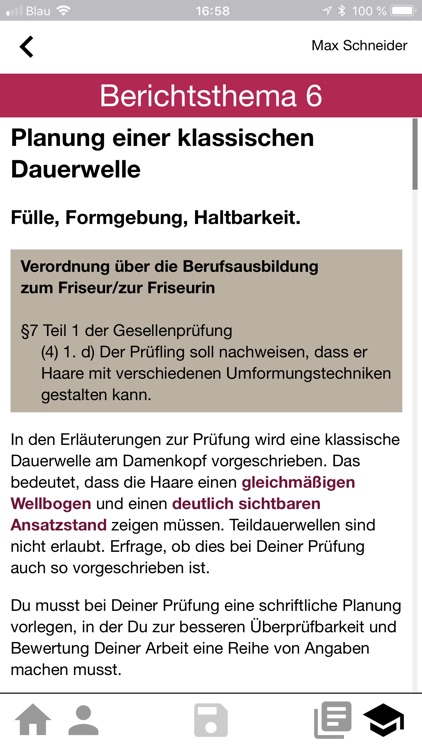 Friseur Berichtsheft App