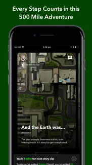 the walk: fitness tracker game iphone screenshot 1
