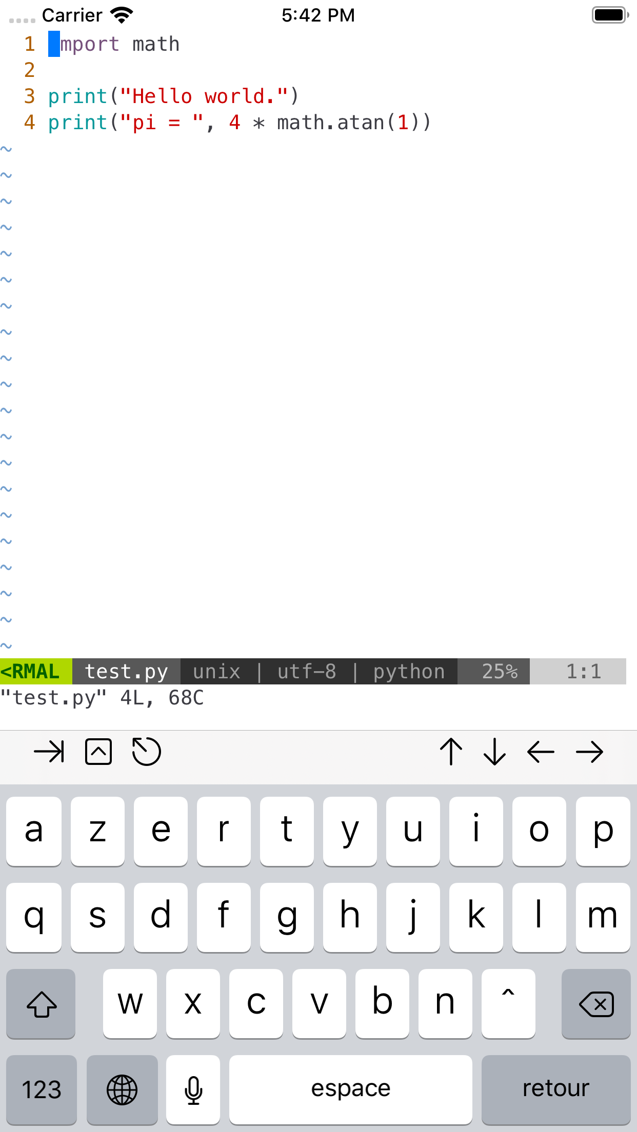 a-Shell screenshot 4