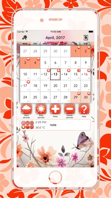 Teddy bear - Period Calendar Screenshot