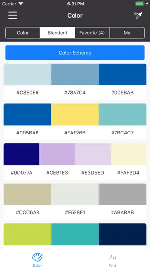 Скриншот Color & Font на iPhone 3