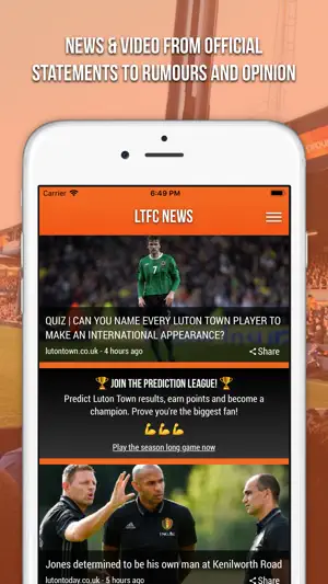 LTFC News App screenshot 1